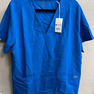 Figs women royal Blue scrub top